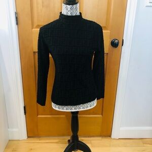Fendi authentic mock turtle neck black size small